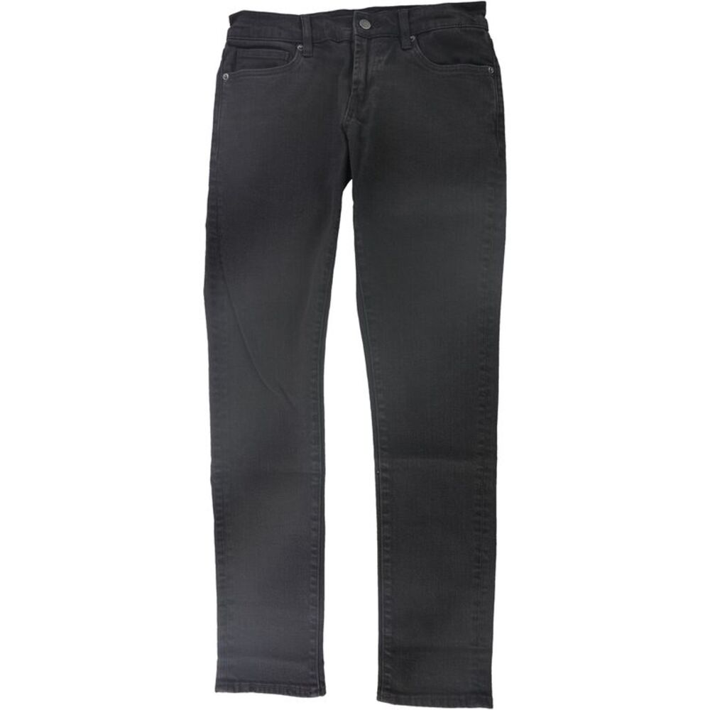 DSTLD Mens Faded Tapered Skinny Jeans, Grey, 28W x 32L, DM